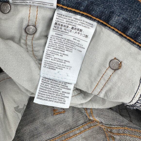 Levi's 559 Jeans Mens 40x30 (41x30 ACTUAL) Relaxed Straight Faded Wash Denim - Picture 7 of 10